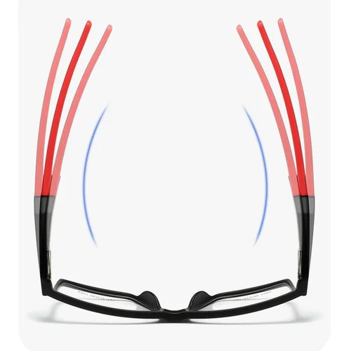 Imagen 2 del producto Montura de gafas deportivas TR ultraligera, montura grande cuadrada, montura de gafas para hombre, montura de gafas graduadas ópticas de moda 6901