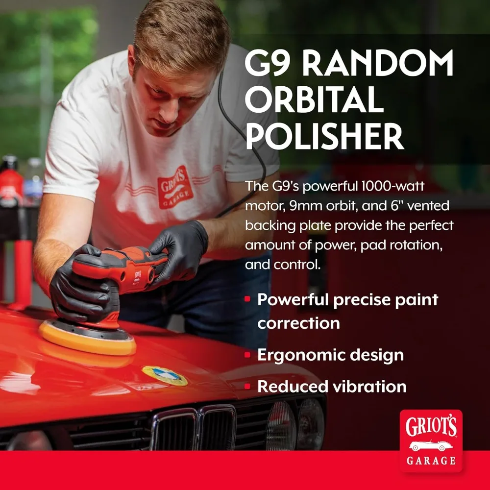 US Shipping Random Orbital Polisher 1000W Dual Action Car Buffer for Detailing Polishing Waxing Swirl and Scratch Remover 6