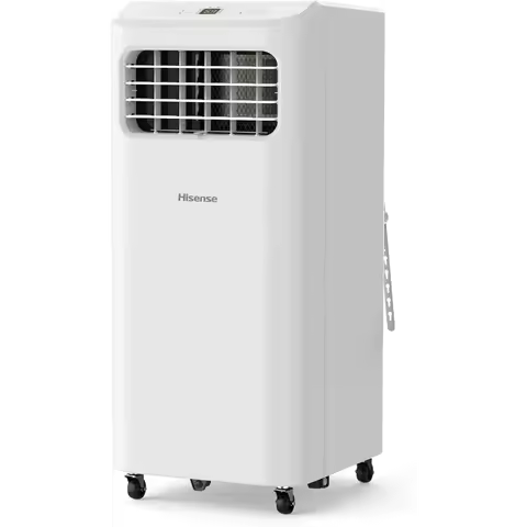 Hisense Portable Air Conditioner 6,000 BTU Cooling Dehumidifier Fan for Smaller Room up to 250 sq ft, Remote Control