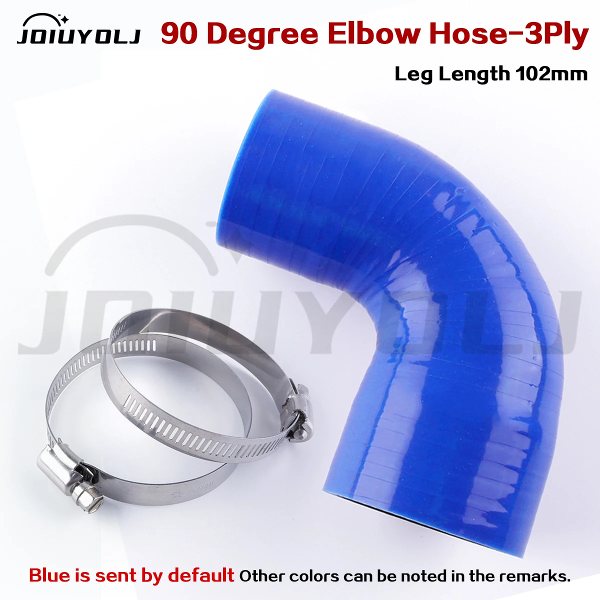 3Ply Blue 102mm Length 90 Degree Reduce Elbow Silicone Coolant Intercooler Hose ID 38 40 45 46 48 50 51 54 57 MM
