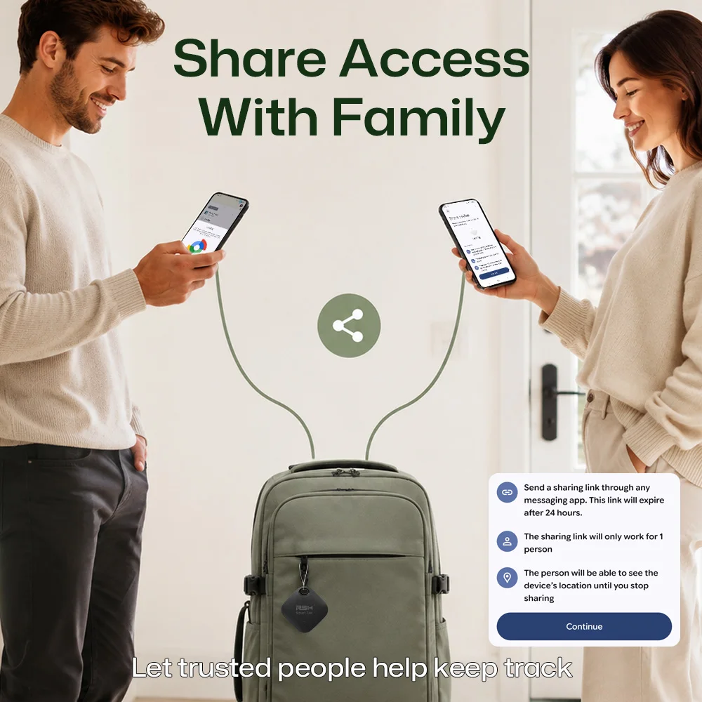 RSH Smart GPS-Tracker für Android, Google-zertifiziertes Tag für die Google Find Hub App, globaler Ortungsgerät für Xiaomi Overseas Samsung – Detail 8