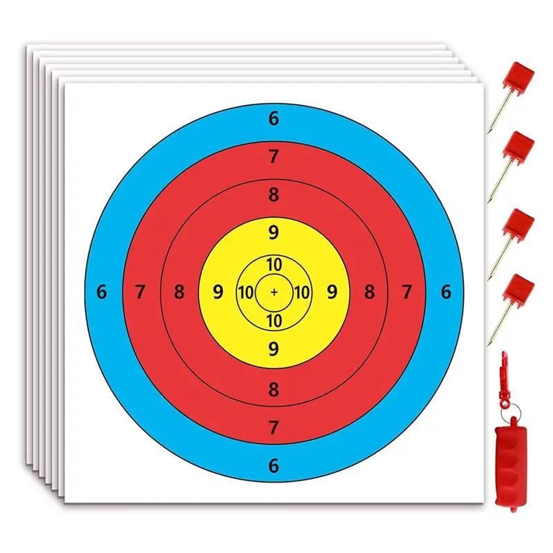 cibles-de-tir-a-l'arc-en-papier-[cilae-17r]-cibles-pour-arc-et-fleches-pour-la-chasse-en-exterieur-accessoires-d'entrainement-au-tir-a-l'arc