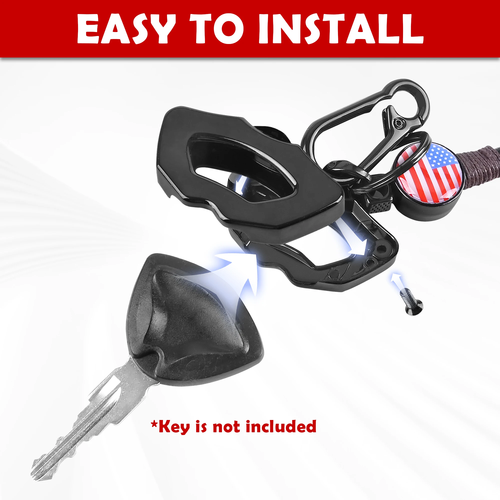 LLavero de decoración genial de EE. UU. Para Can-Am Spyder RS RTS RT ST STS ST F3, todos los modelos, accesorios de aluminio de alta calidad para