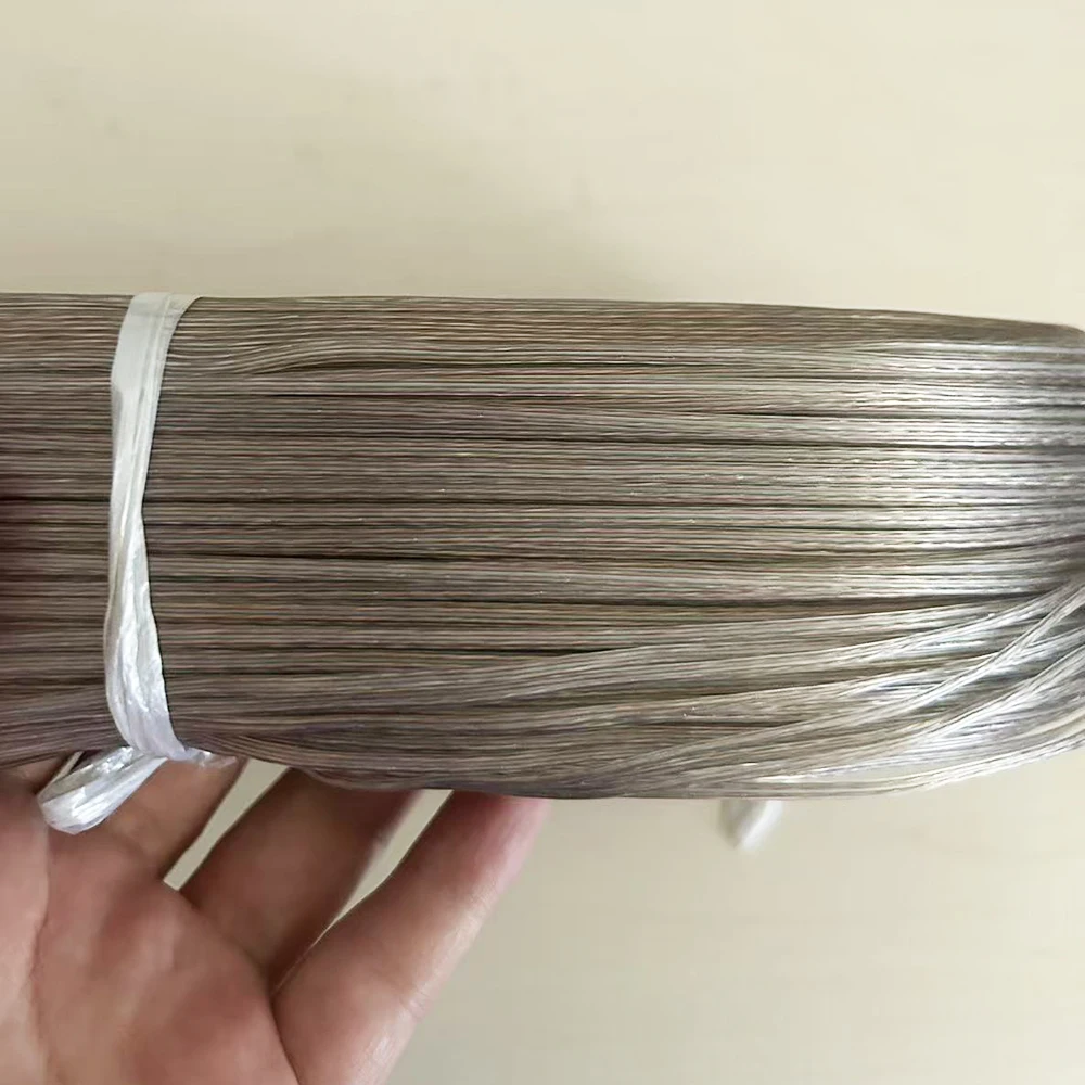 24-30AWG 2 Pin Flat Ribbon Cabledouble gold Transparent PVC Flexible Wire for LED Display，Auto Soldering