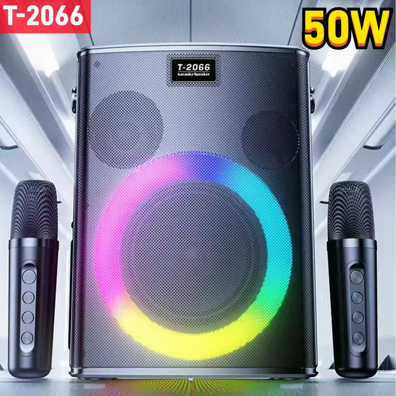 

Outdoor Karaoke Singing Speaker with MIC Powerful Caixa De Som Bluetooth Speaker Wireless Home KTV Party Box Portable Subwoofer