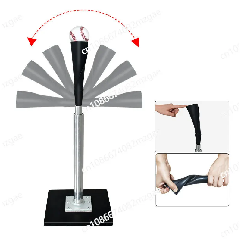 Iron plastic Frisbee bat softball hitting trainer, special baseball practice T-frame