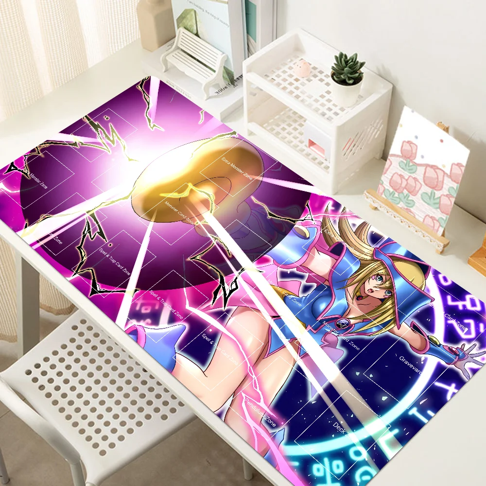 Game Yu-Gi-Oh Dark Magician Girl Mousepad Desk Mat Gaming Accessories Large Gaming Mouse Pad XXL Non-Slip Game Mousepad