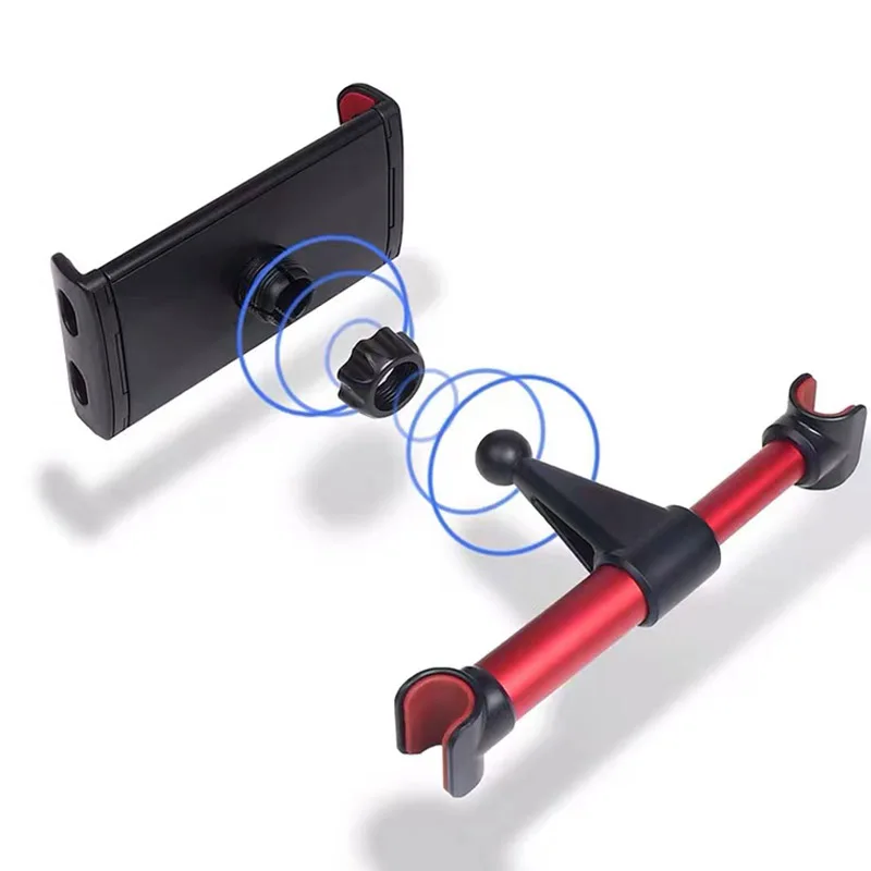 Telescopic Car Rear Pillow Phone Holder Tablet Car Stand Seat Rear Headrest Mounting Bracket for Phone Tablet 4-11 Inch