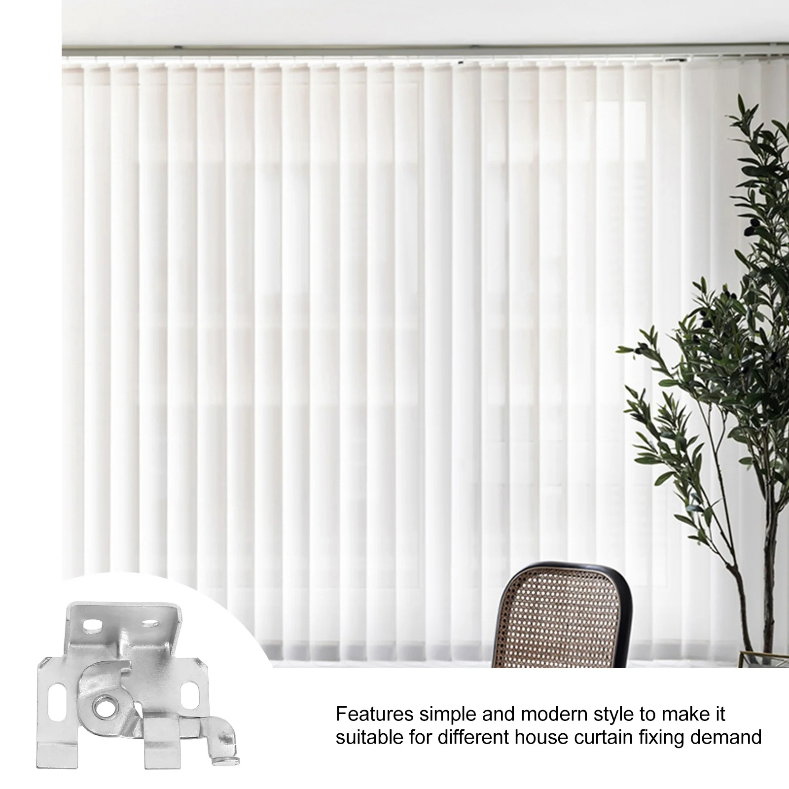 

1Set Curtain Accessories Venetian Blinds Spider Mounting Frame Fixing Buckle Blind Installation Parts Home Curtain Supplies