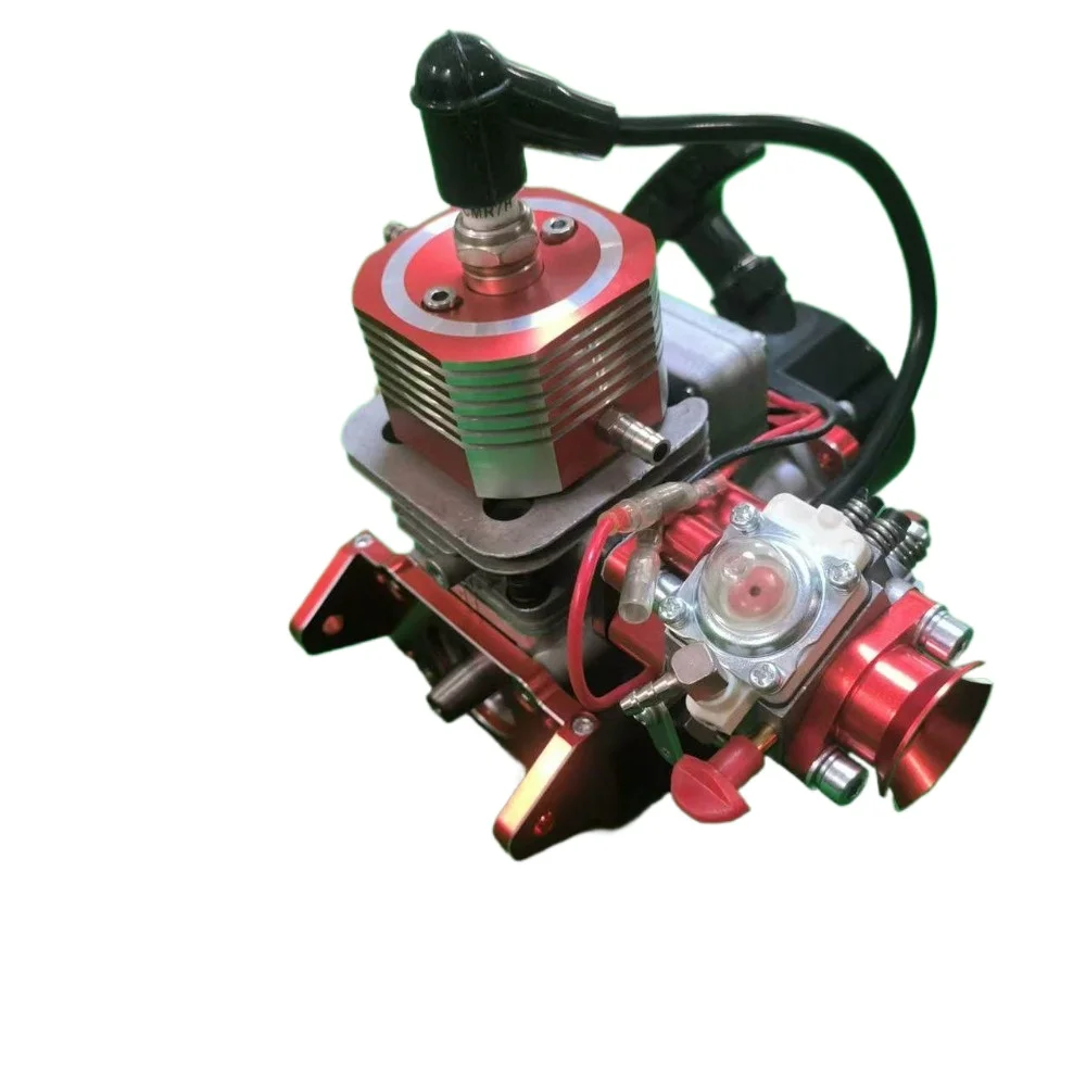 

26cc Water cooled Two stroke Metal Engine 1.6KW Pull Start Compatible with Remote Control Boats Single cylinder Engine