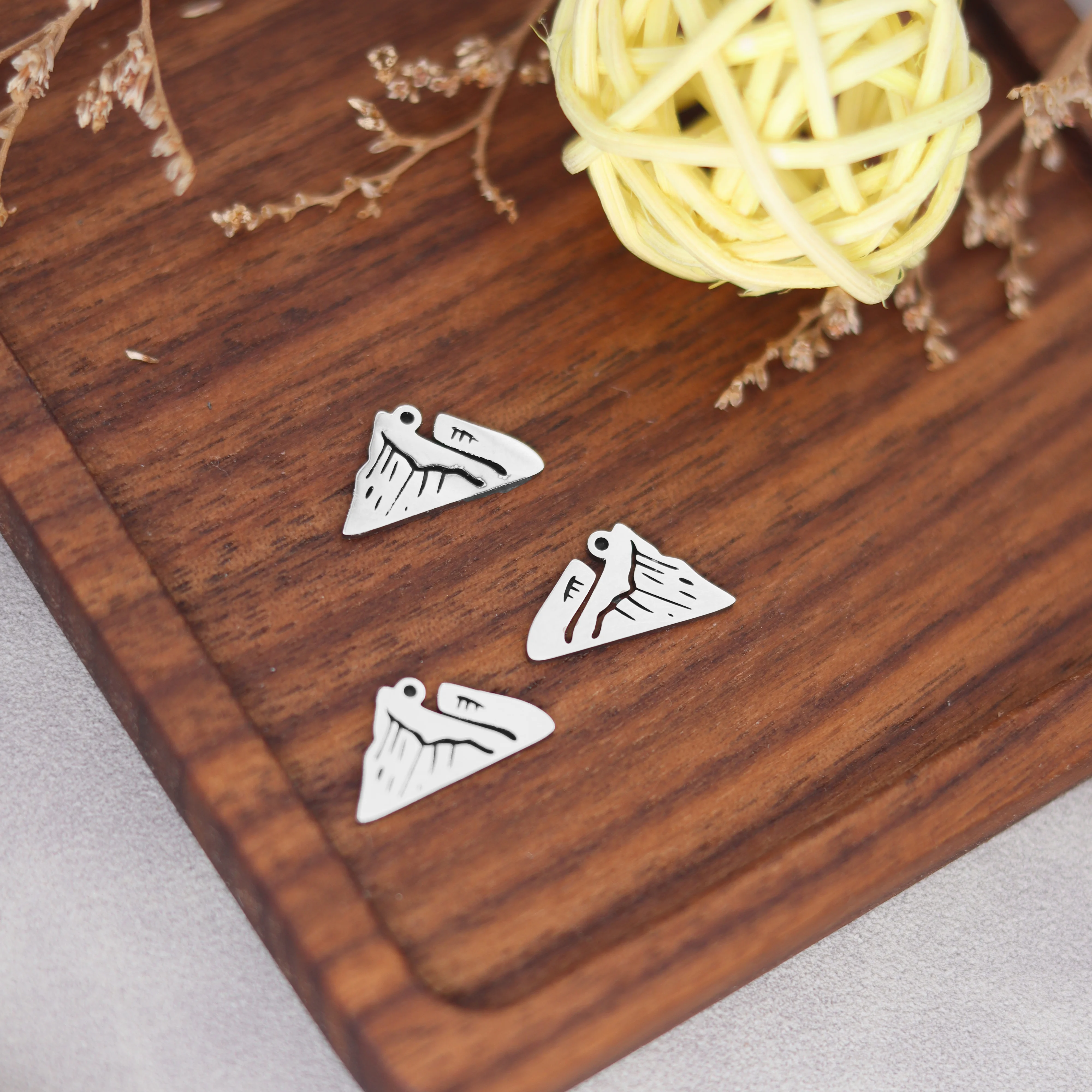 3PCS/LotHiking Adventure Snowy Mountain Pendant Mountain Range Pendant Jewelry Dainty Charm Pendant  for Nature Lover gifts