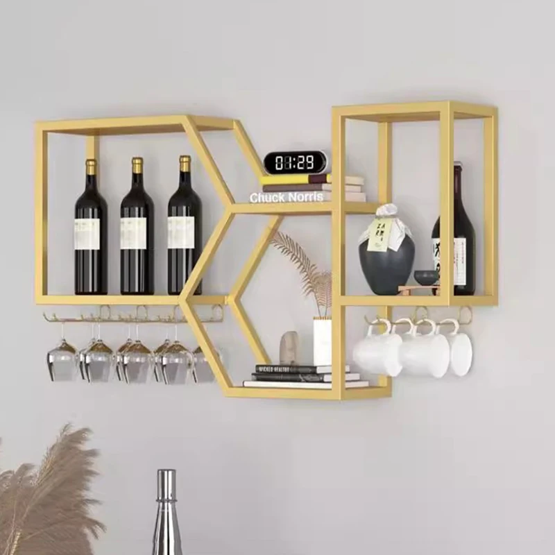 Designer Shelves Bar Cabinet Living Room Kitchen Storage Restaurant Display Luxury Wine Cabinet Modern Estante Home Furniture