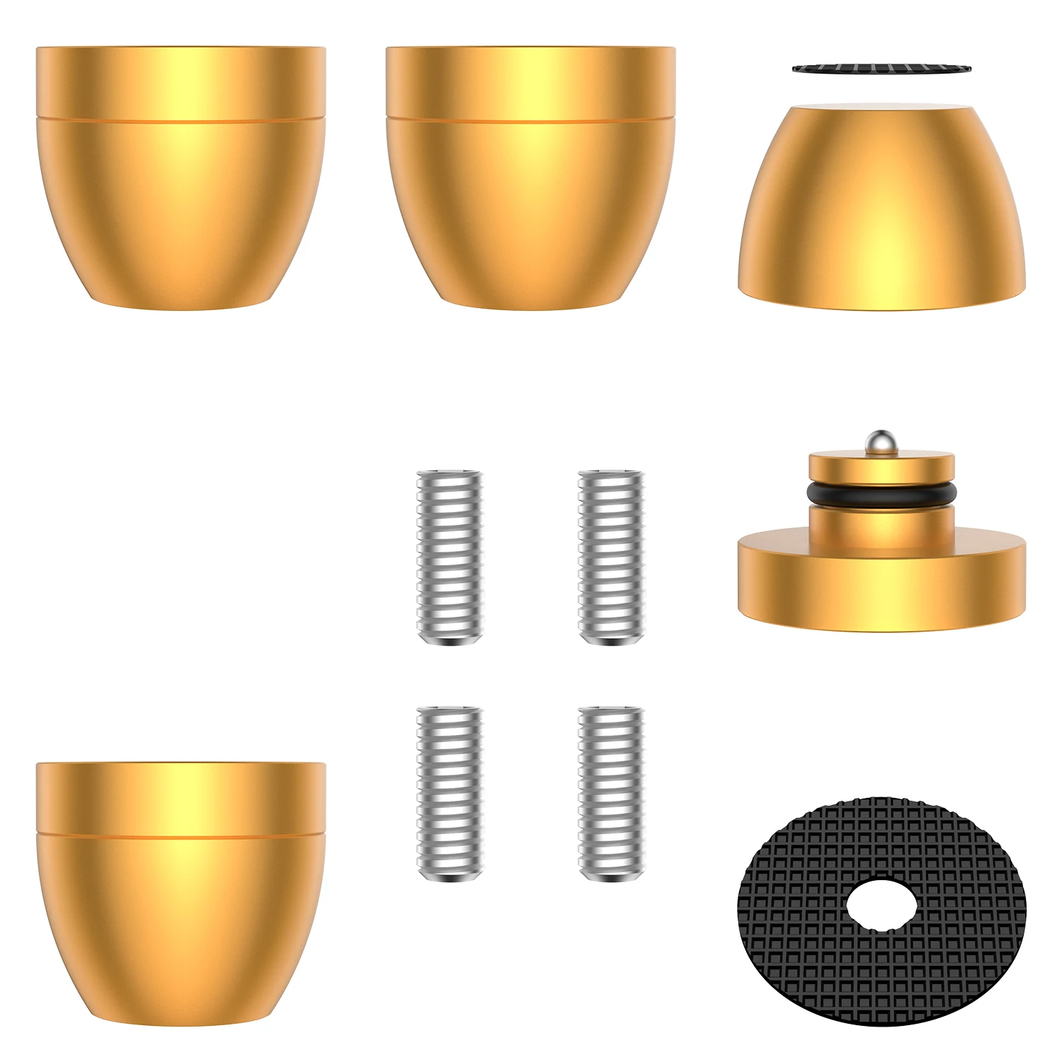 4Pcs Audiocrast ลำโพง Amplifier แชสซีลูกปัด Anti-Shock Absorber เท้าฟุตแผ่นการดูดซึมการสั่นสะเทือนยืน
