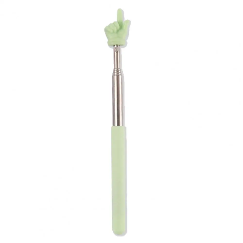 Macaron Vingerlezen Leraar Pointer Verstelbare lengte Roestvrij staal Frosted Handle Pointer