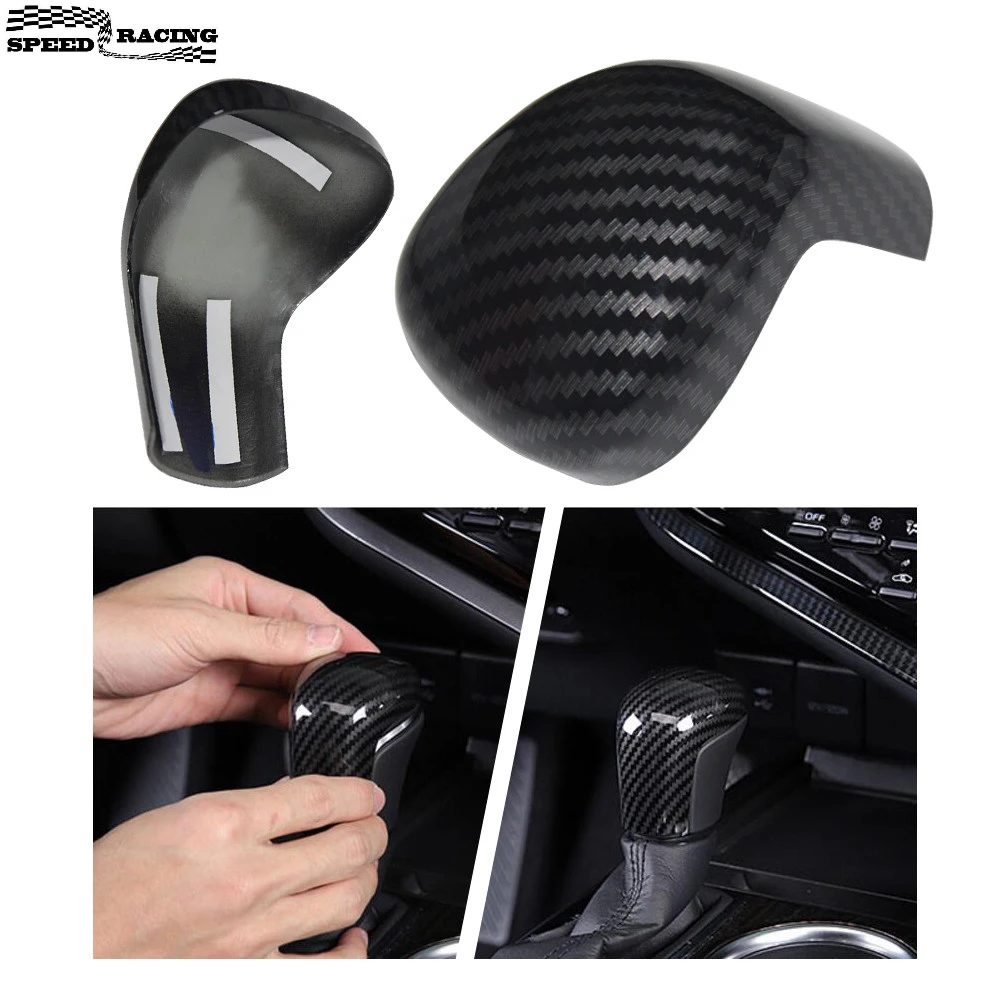 

Углеродное волокно, ручка переключения передач, накладка, защитная крышка для Toyota Camry 2018-2022