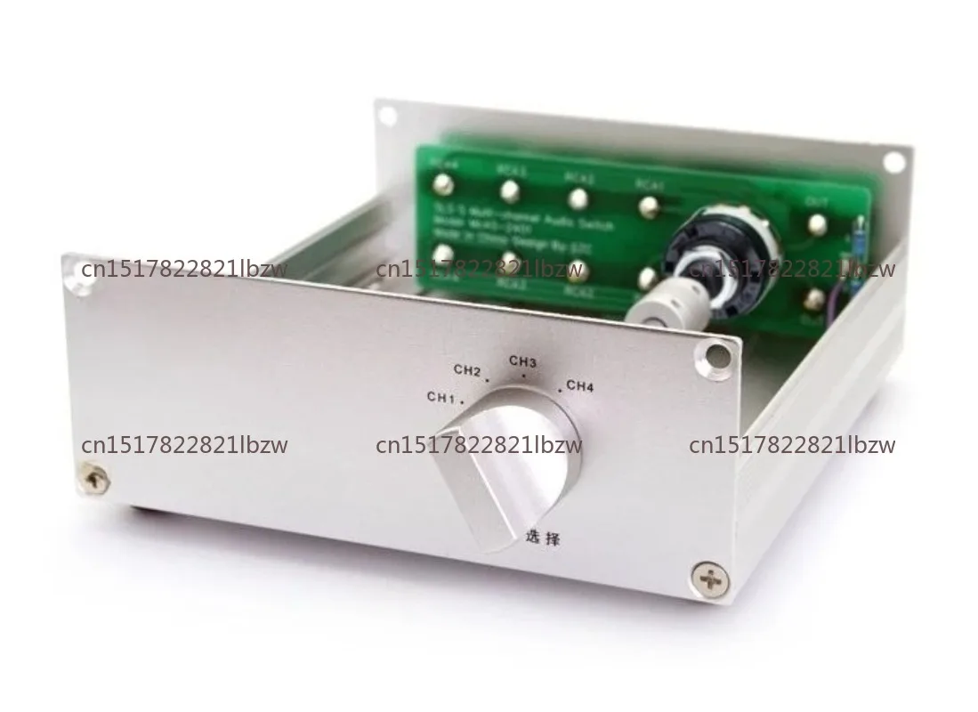 4-in-1-Out/ 1-in-4-OutLossless Audio Switcher Gold-Plated RCA Connector Audio Source Selector