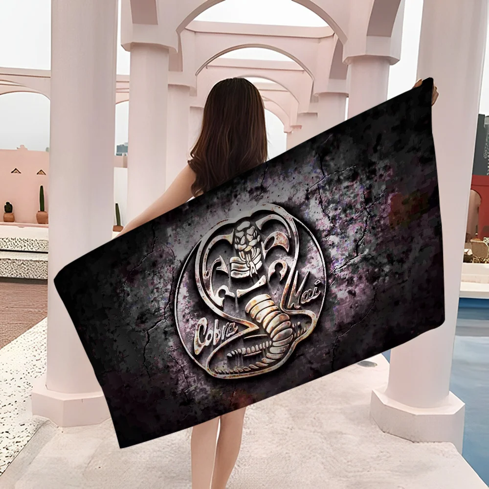 Cobra Kai Snake Towel Microfiber Beach Towel Absorbent Quick dry Soft Yoga Swimming Resort Mountain Climbing Towel