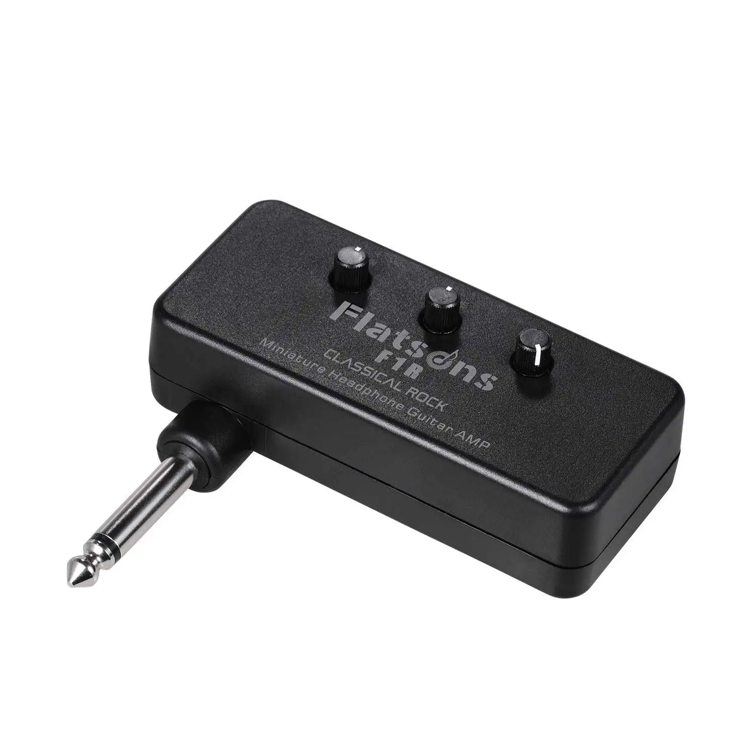 Flatsons F1R Mini Headphone Amp Headphone Guitar Bass Amplifier Classical Rock with 3.5mm Headphone Jack AUX Input Plug-and-Play