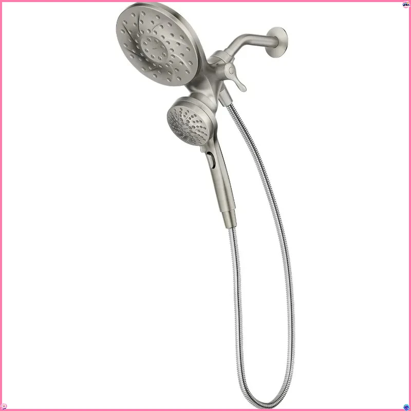 

Магнитная стыковочная насадка для душа 2-в-1 с дождем и ручным распылением, никель без пятен