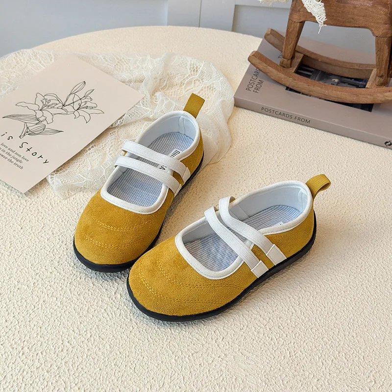 

Children Leather Shoes for Girls 2025 Spring Autumn New Fashion Korean Style Soft Bottom Anti-slippery Versatile Casual Shoes