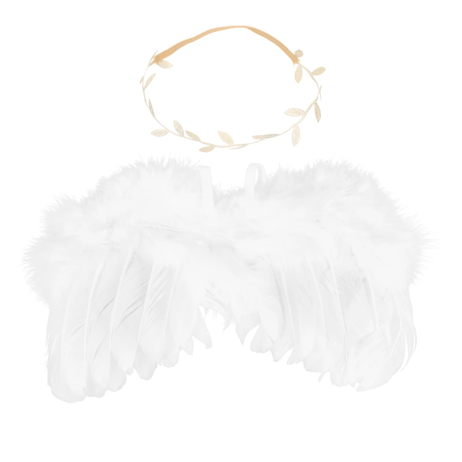 Clothing Angel Wings Hair Band Child Girl Outfits Costume for Kids Artificial Feather Props