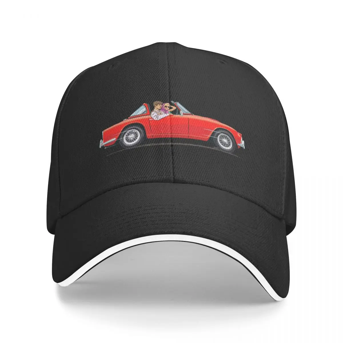 Signal Red TR4 with optional wire wheels and Surrey Top Baseball Cap Icon hiking hat Women Hats Men's