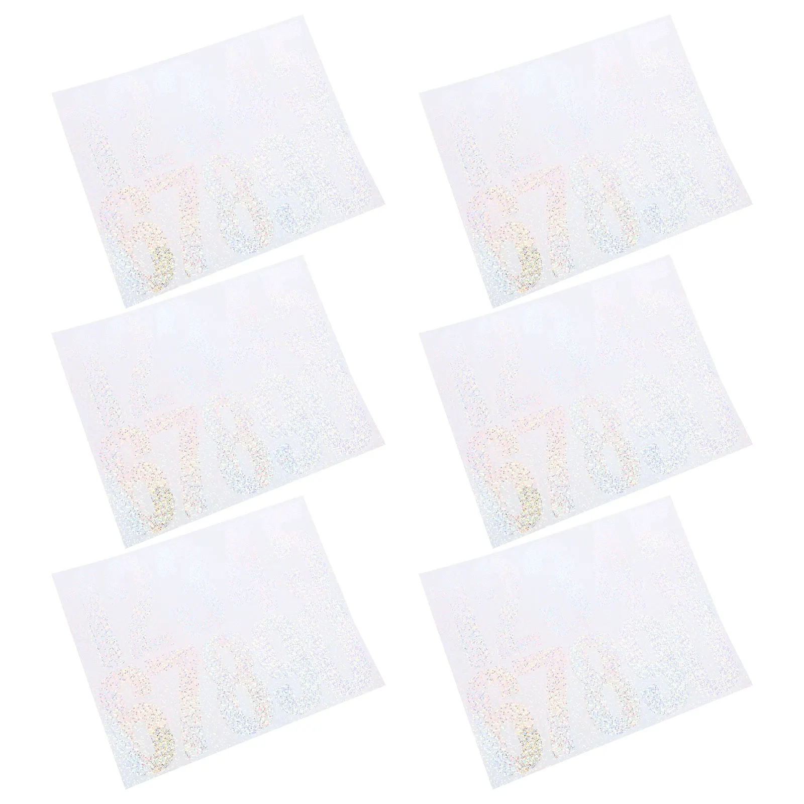 

2 Sets 3 Inch PVC Waterproof Reflective Number Stickers for Mailbox Address Bins Vehicles DIY Numbers Adhesive Stickers Outdoor