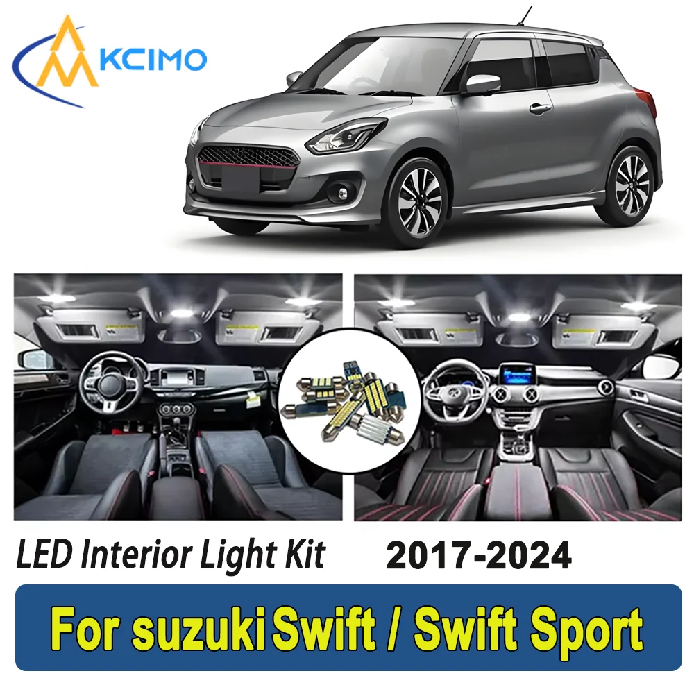 

New Light Bulb For suzuki Swift / Swift Sport (2017-2024) Premium Bright LED Interior Dome Map Trunk Light Kit Car Led Lamps