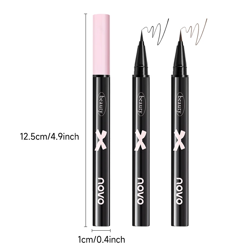 超スリムで正確なリキッドアイライナーペン - 防水、汗に強く、長持ち、速乾性、高発色、メイクアップの必需品