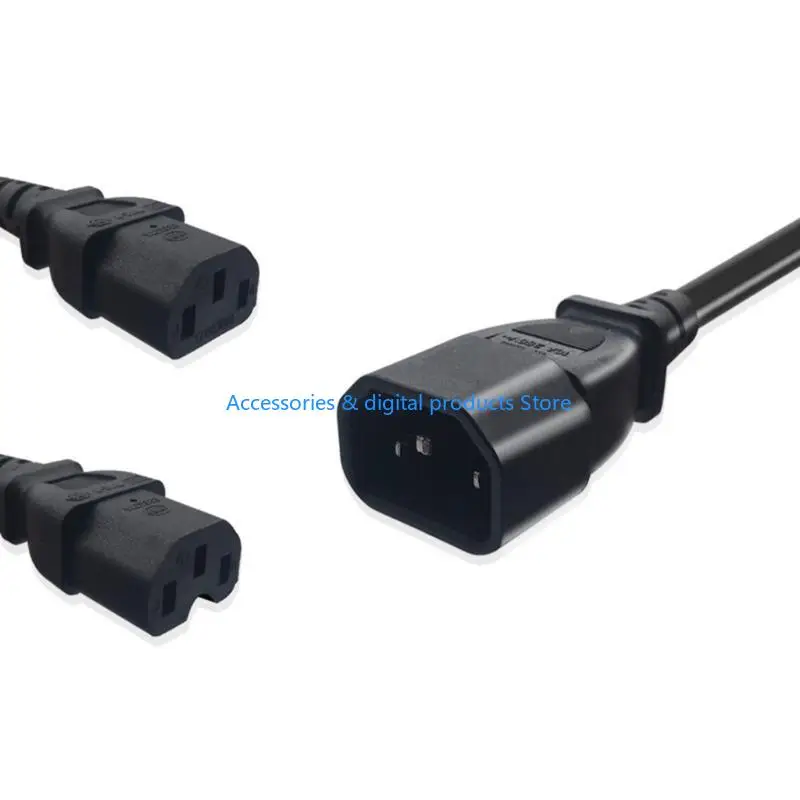 77JD Male to Female Cable Lightweight Power Cable C14 to C7 Conversion Cord for Room