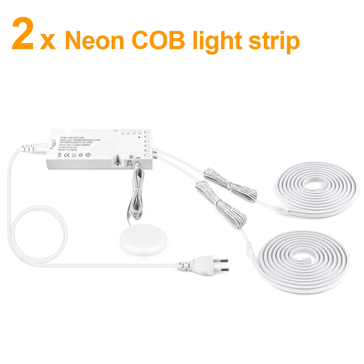 2 PCS COB Neon Tape