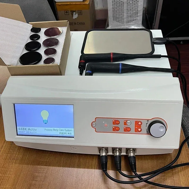 

2025 Deepba RET CET RF Radiofrequency Physical Therapy Device, employing 448kHz intelligent pain-free Tecar therapy to eliminate