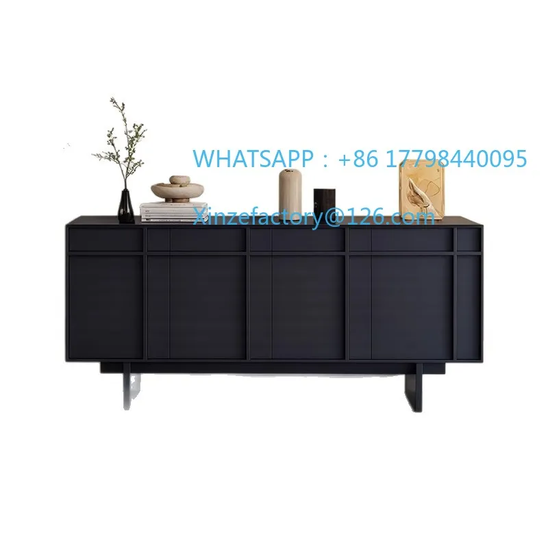 

Customizable wood dining side cabinet living room home