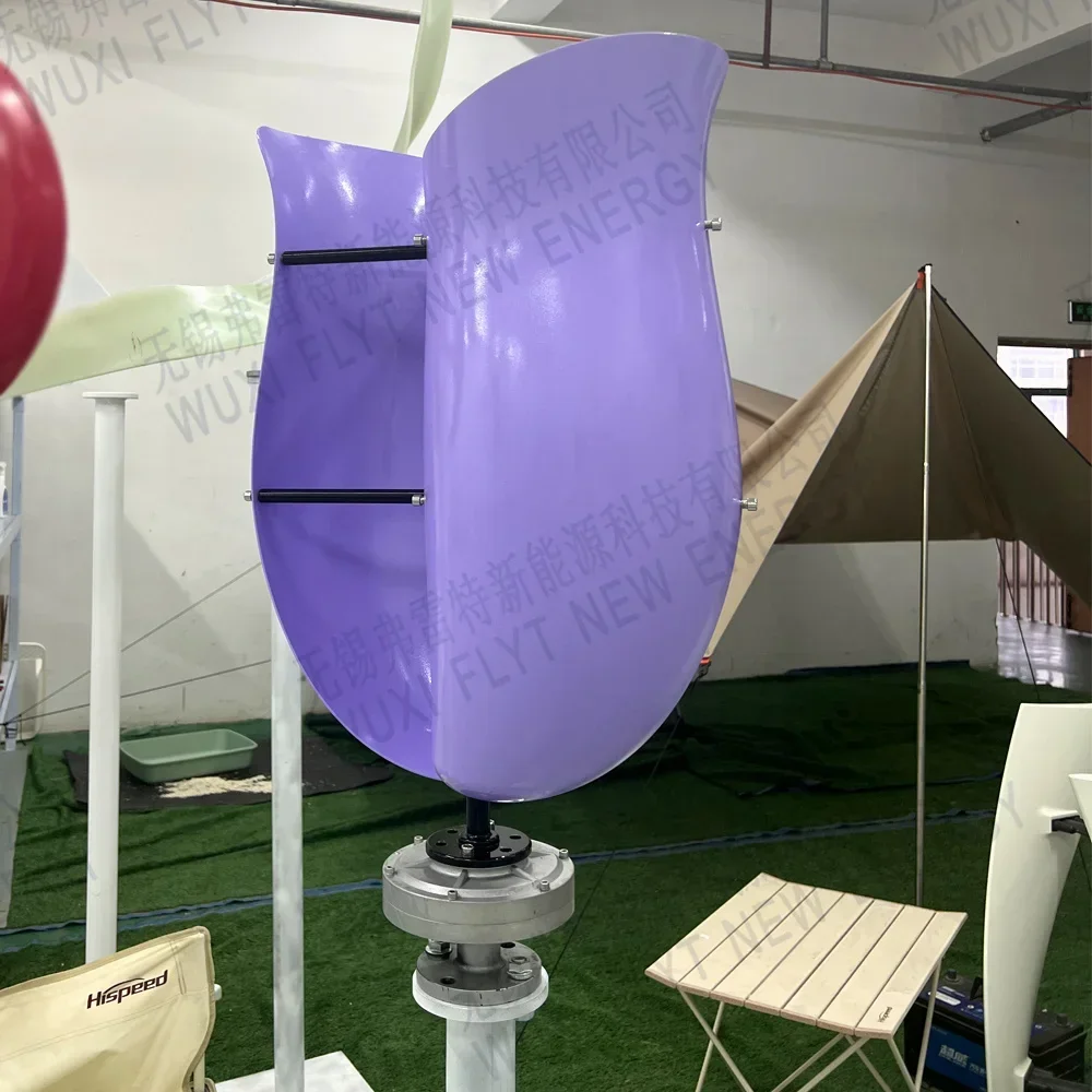 توربينات الرياح 230 فولت مجموعة كاملة 5000 واط 48 فولت 6KW مولدات الطاقة محور عمودي قوة قوية طاحونة مغناطيسية مع وحدة تحكم MPPT #6