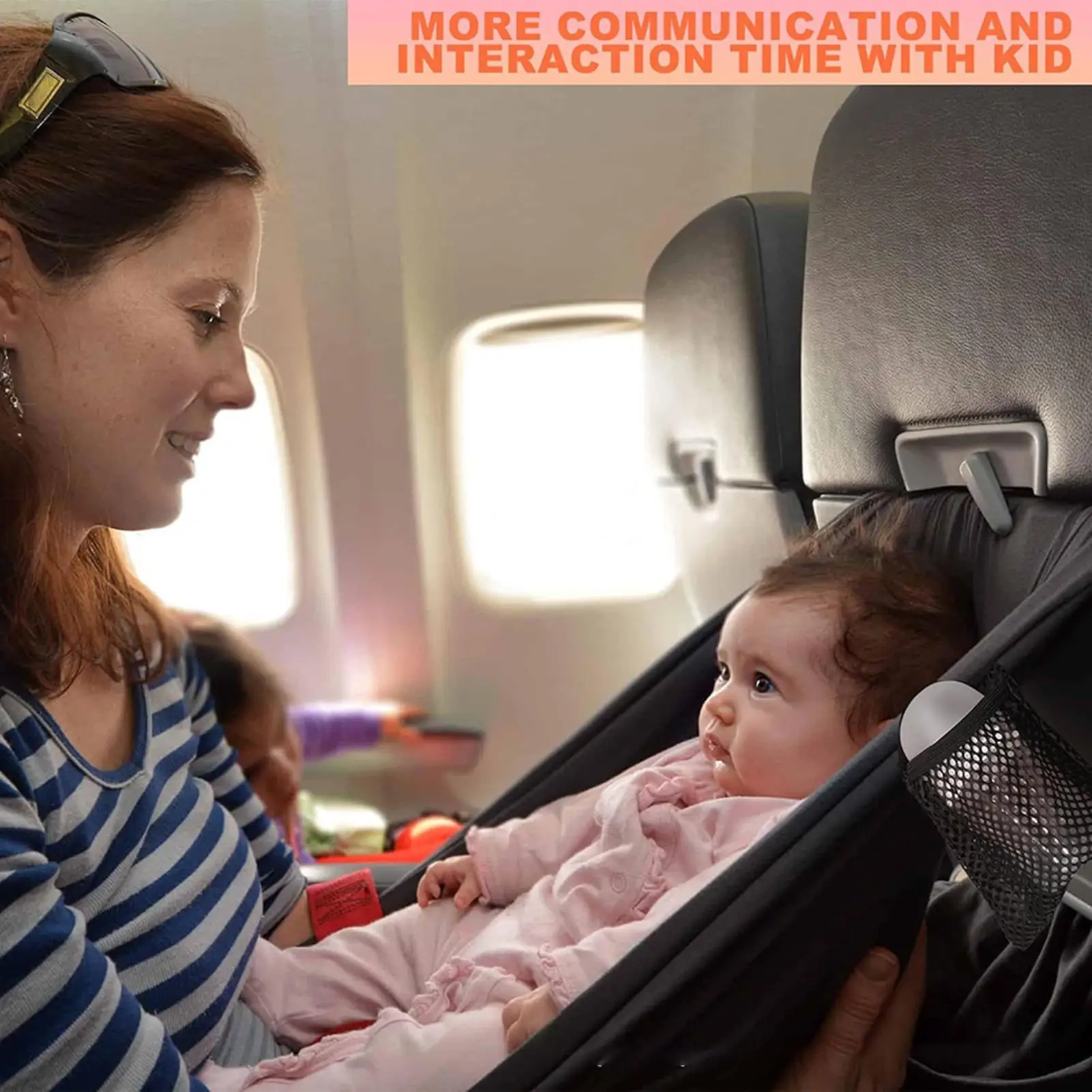 

Airplane Bed For Baby Portable Plane Seat Foot Rest Extender Breathable Comfort Breathable Travel Foot Rest Hammock