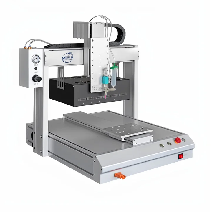 Cost-effective Pneumatic Single-station UV Glue Dispenser High-Accuracy Wood Cartons Packaging for DIY Small Batch Production
