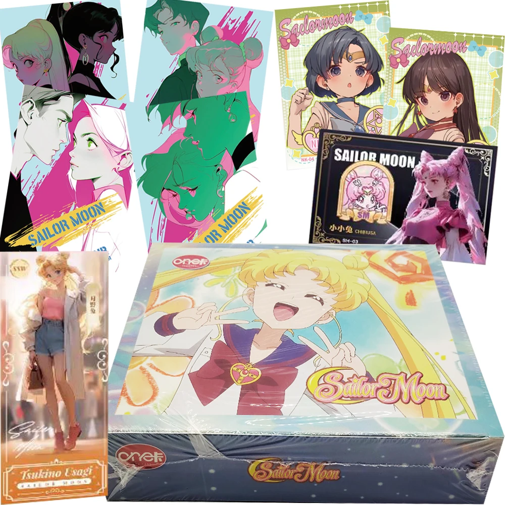 

Sailor Moon Collection Cards Anime Classic Magical Girl Lively and Cute Characters Q-version Creative Exquisite Cards Kids Gifts