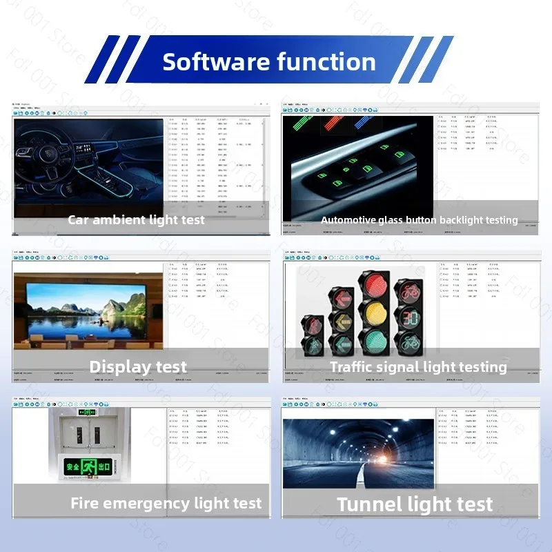 SS 1000R Imaging Glare Luminance Meter for Road Display Uniformity Color Test
