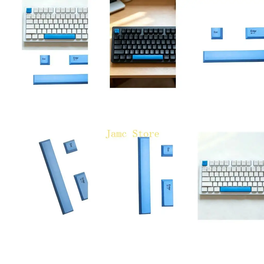 LX0B High Quality PBT Keycaps Included  Esc Enter And 6.25u Spacebar Keycaps Easy Replace For Mechanical Keyboards