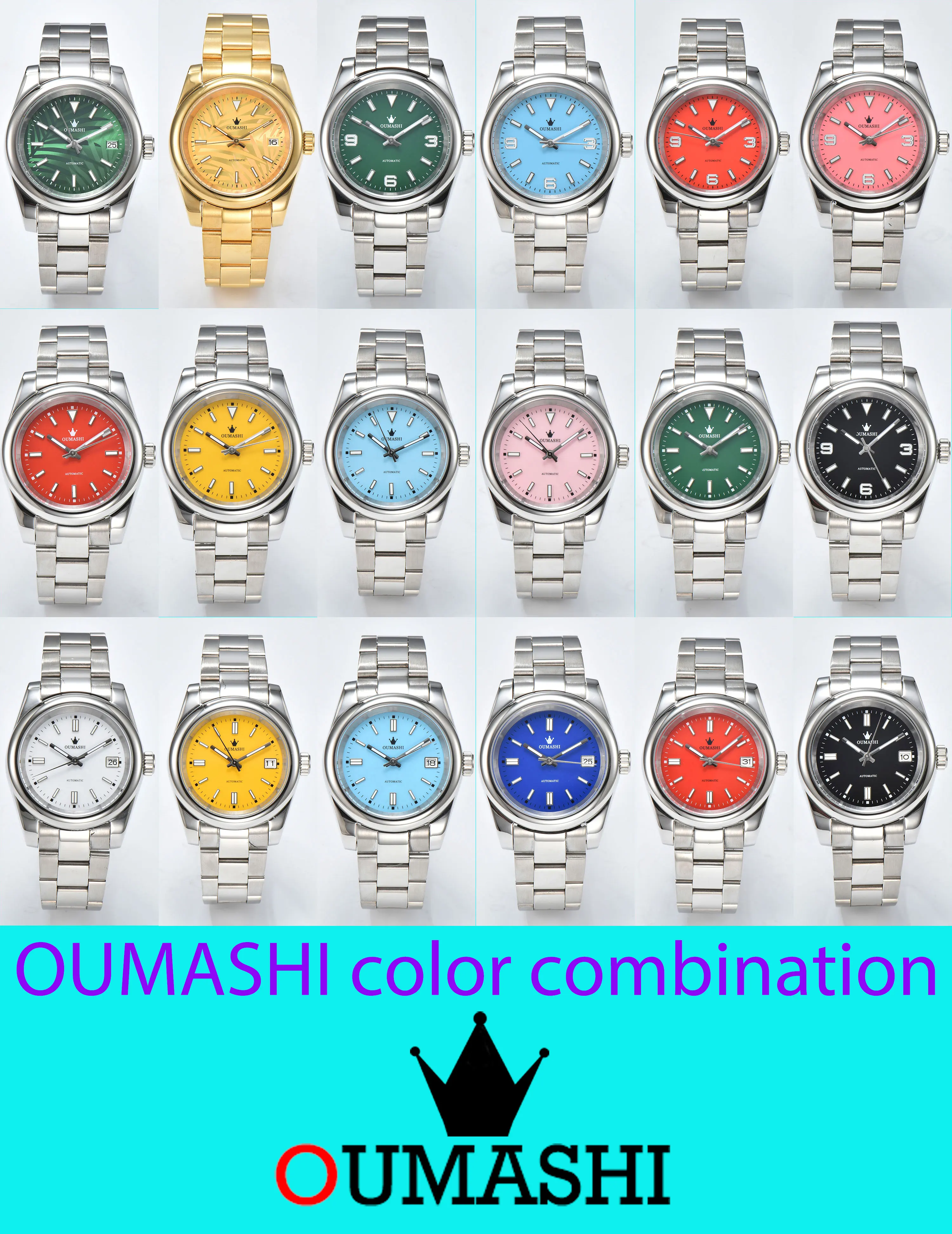 NH watch 35A 39mm/36mm Men\'s Mechanical NH Watch35 Automatic Watch Sapphire Stainless Steel 10Bar Waterproof Casual Fashion