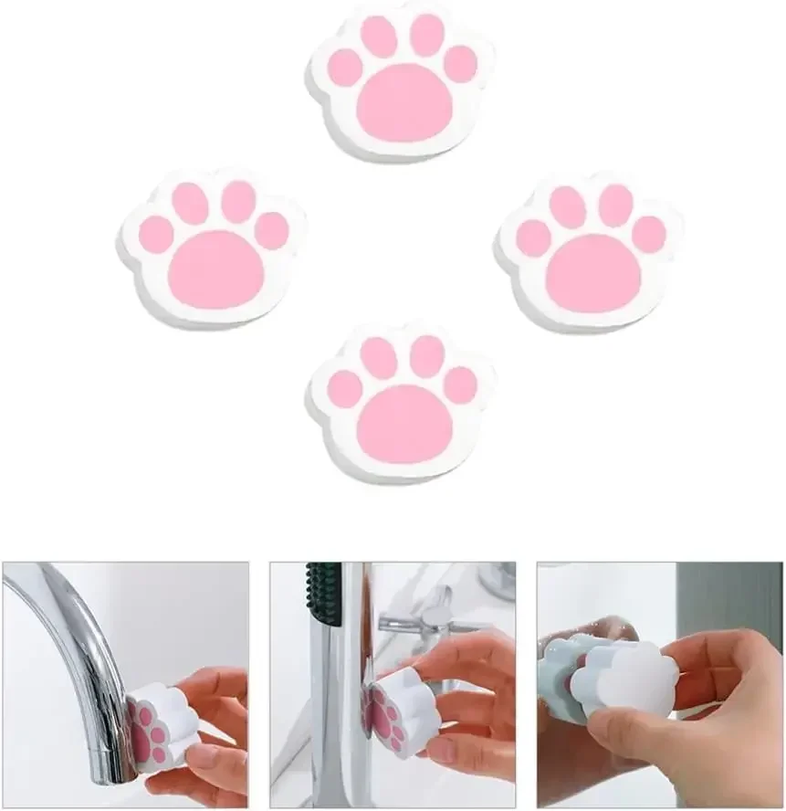 Mirror Wipe Glass Scrubber Shower Glass Scrubbing Pads Kitchen Pot Wipes Cleaner Brush Household Cleaning Mirror Cat-claw