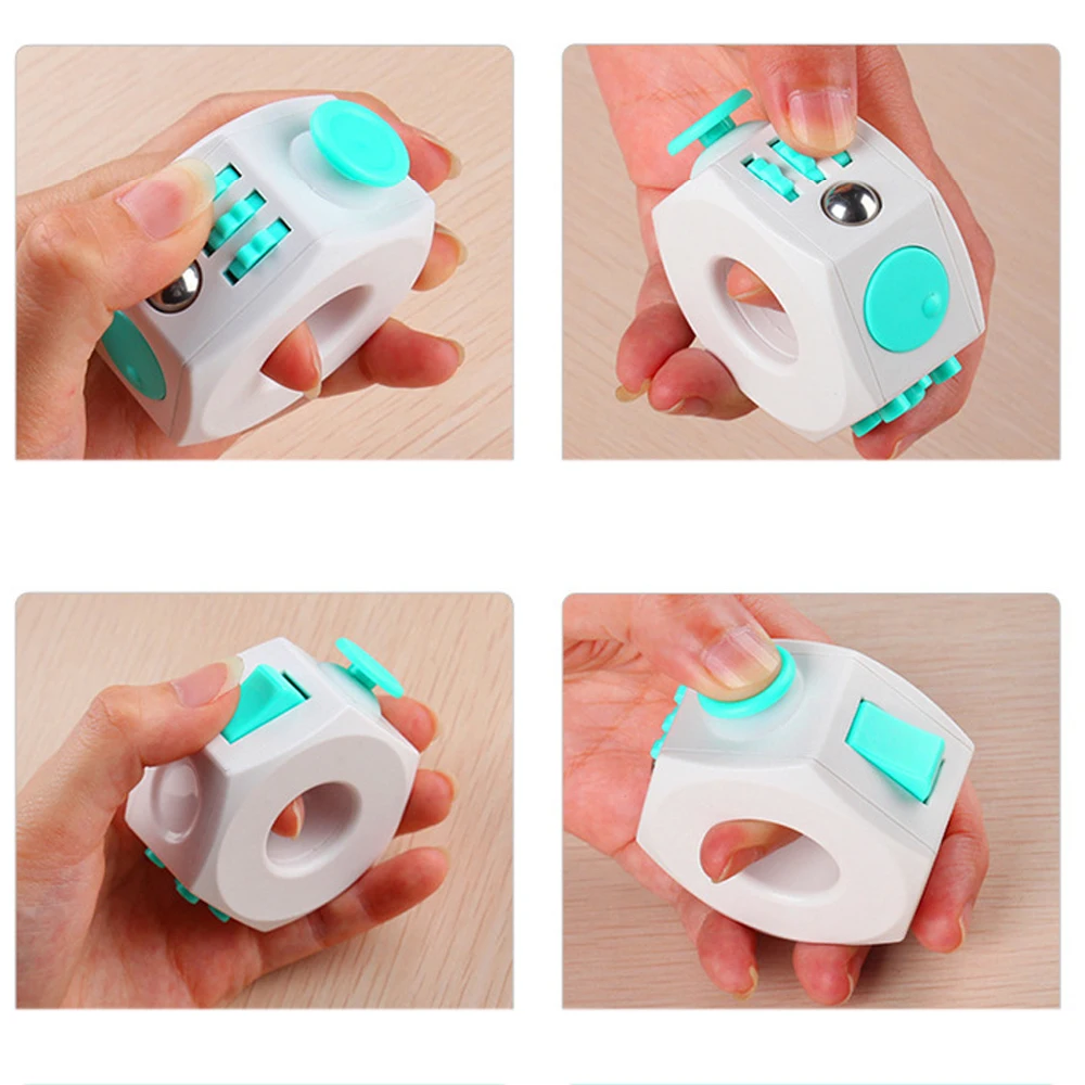 6面フィジェットローラー感覚玩具、子供と大人のための指先フィジェット玩具、ADHD、OCD、自閉症、ストレス解消、減圧ギフト