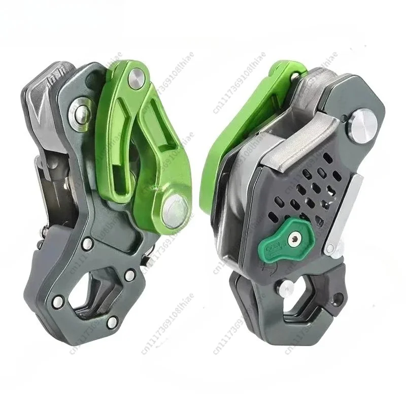 Secure Descent Device for Outdoor and Rescue Use, Made of High-Quality Aluminum Alloy with Anti-Skid Design