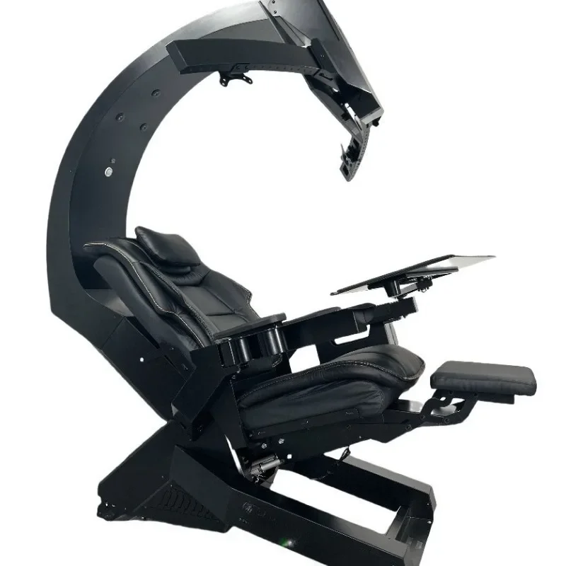 Leather computer cockpit, zero gravity e-sports space capsule, massage cockpit