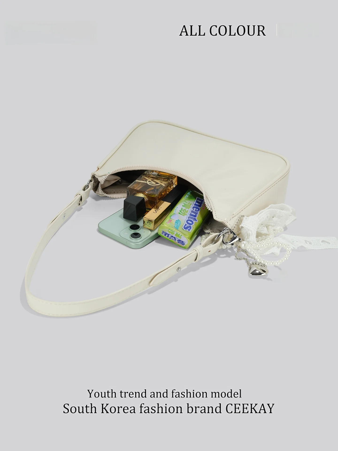 Ceekay Original Minimalist Versatile Underarm Bag Women's Summer 2026 New Crossbody Bag Simple Stylish Daily Match Handbag