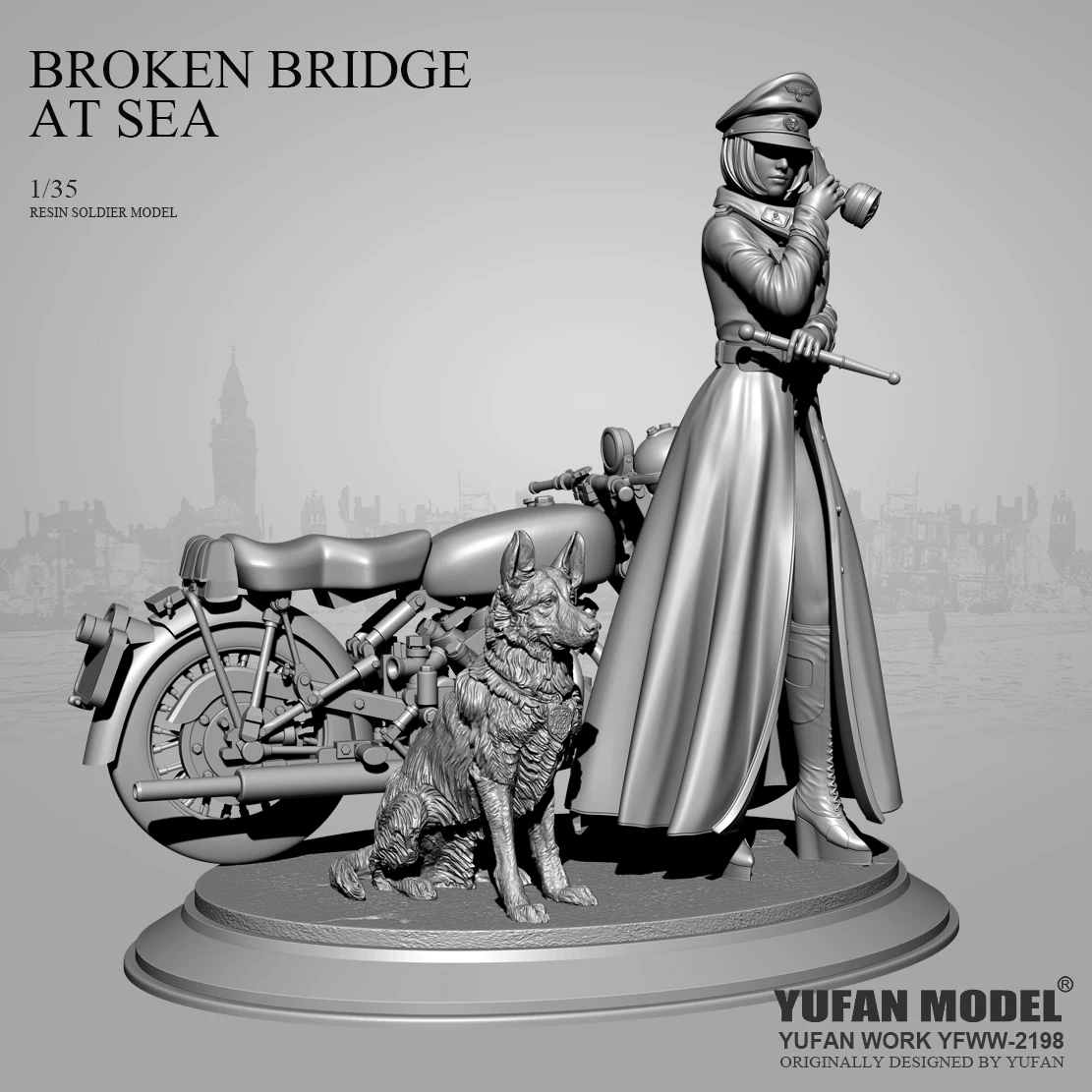 YUFAN MODEL 1/35 Resin Soldier model kits figure colorless and self-assembled YFWW-2198