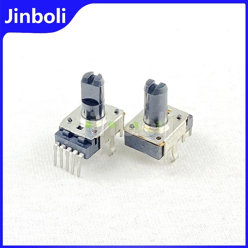 3PCS RK12 Type B50K Single Row 5-Pin Vertical Single Mixer Amplifier Audio Balance Volume Adjustment Potentiometer D Shaft 13mm