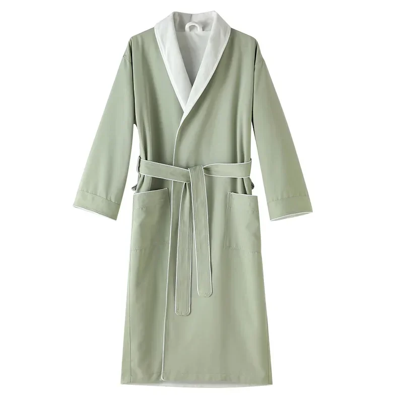 Five-star hotel bathrobe double-layer composite thickened hot spring yukata homestay pajama hotel bathrobe manufacturer logo