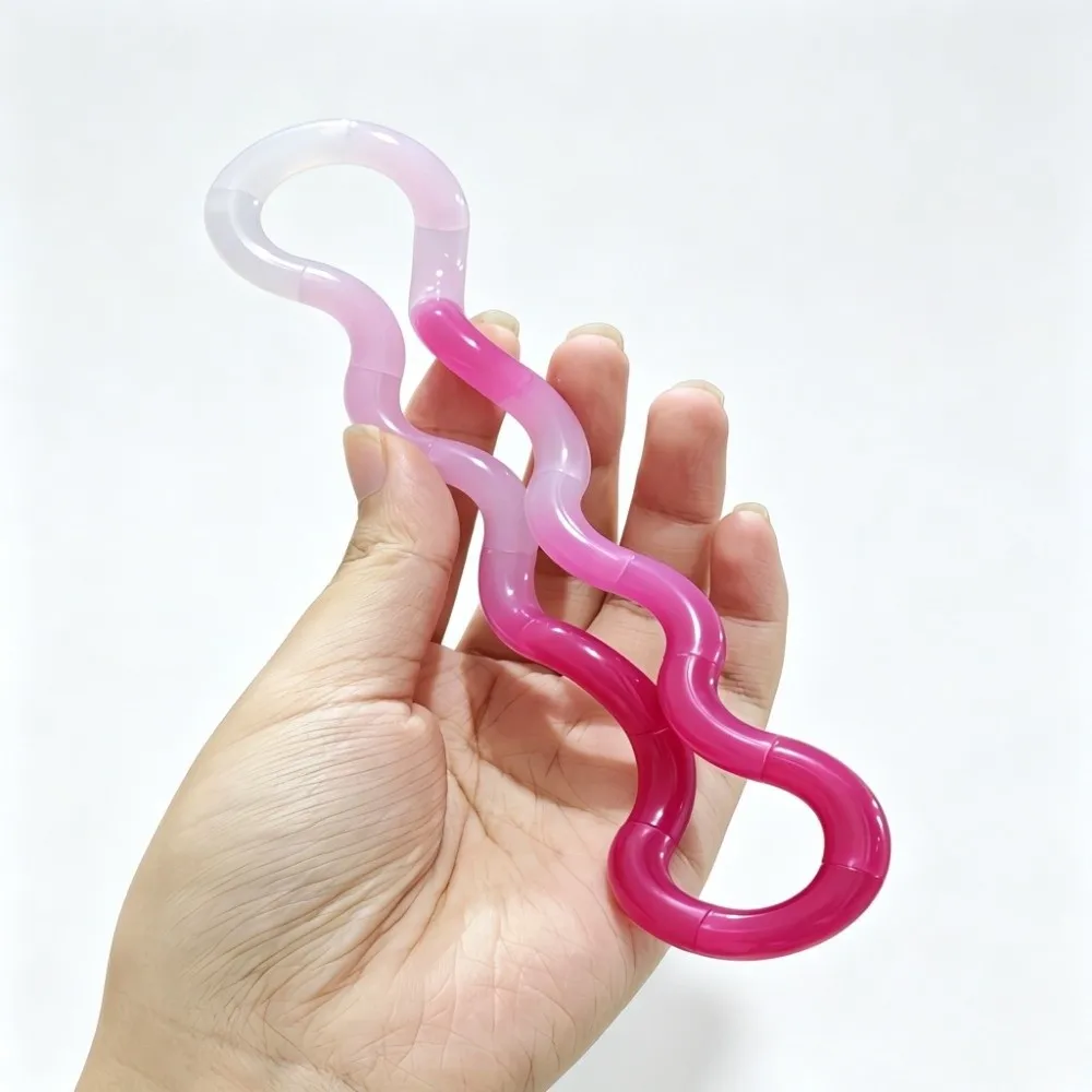 Fun Heat-Activated Fidget Toy Color Changing Crystal Clear Stress Relief Toy Deformable Twistable Twist Rope For Kids