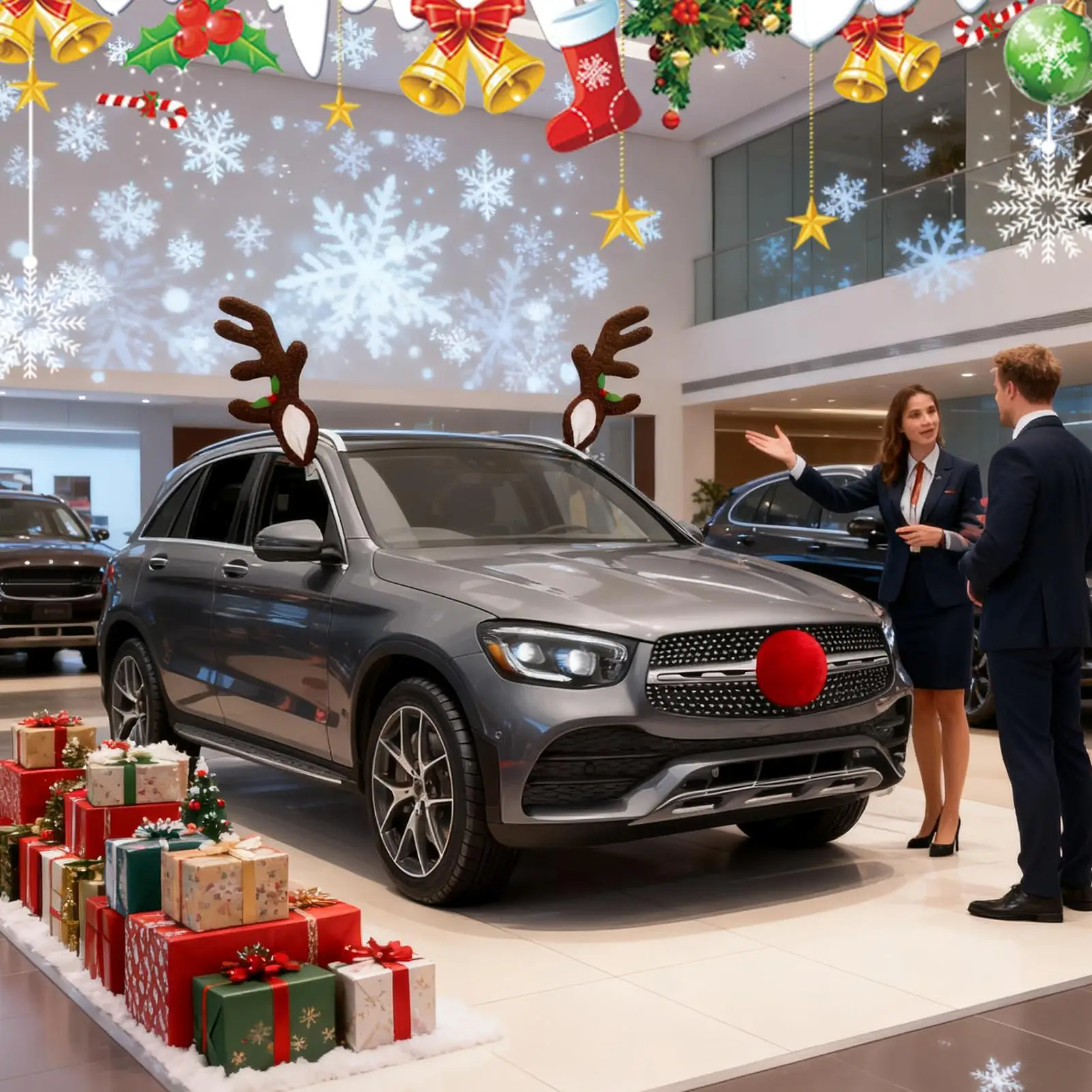 

Car Reindeer Antlers Light Up Reindeer Antler With Nose Christmas Car Exterior Decoration For Automotive Truck Vehicle SUV